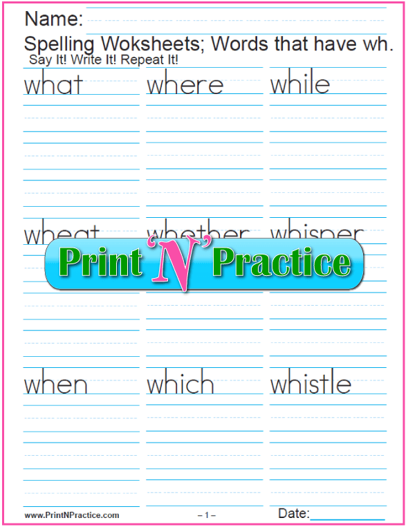 44+ Phonics Worksheets Practice Phonograms Copywork