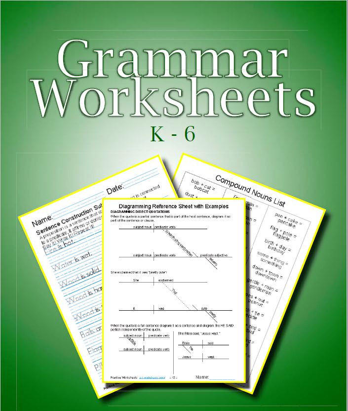 Printable High Grammar Worksheets Worksheets For Kindergarten