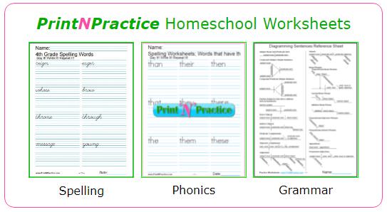 phonics worksheets writing Homeschool Customize Practice For of Worksheets 1000s â­