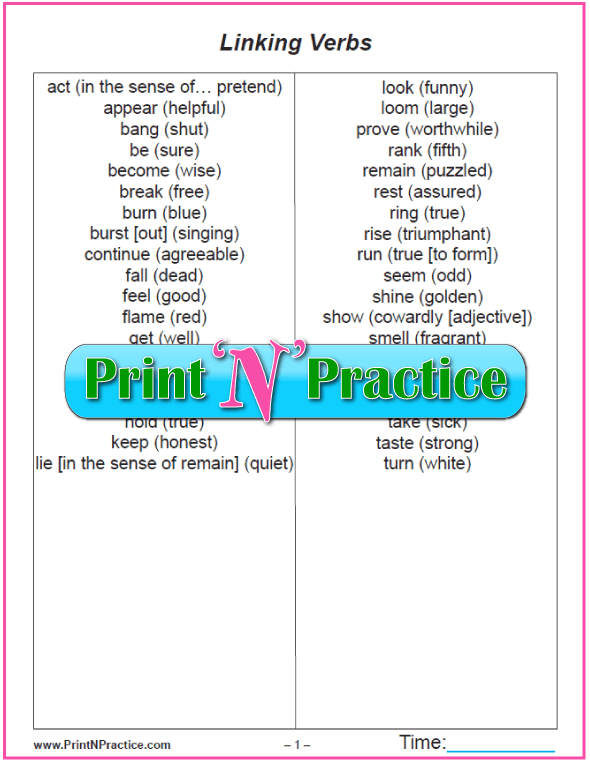action-linking-verbs-printable-worksheets-kidpid