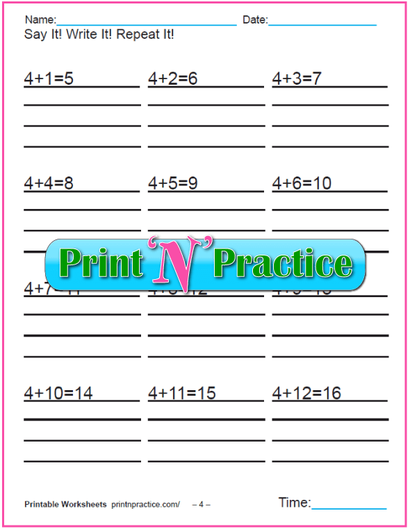 50+ Addition Worksheets For Kindergarten, First Grade - 6th Grade Math