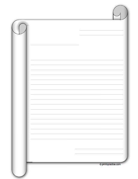 lined papers for writing