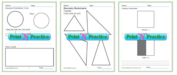 First Grade Math Worksheets ⭐ Shapes, Numbers, Measurement